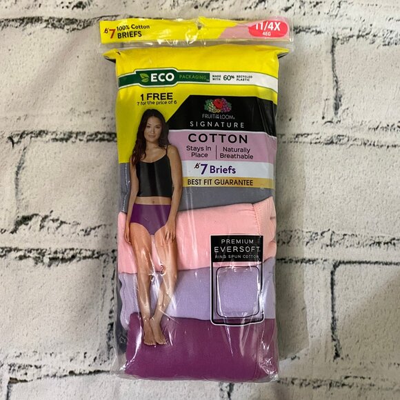 Fruit Of The Loom 100% Cotton Briefs 7-Pack 4X - Picture 5 of 7